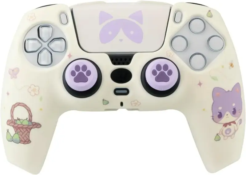 Mando gato para PS5 + grips + sticker touchpad Mando gato para PS5 + grips + sticker touchpad