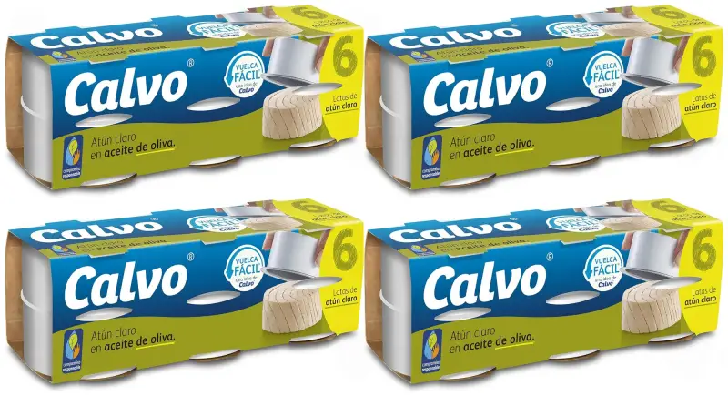 24x 65g Atún Claro Calvo en Aceite de Oliva 24x 65g Atún Claro Calvo en Aceite de Oliva