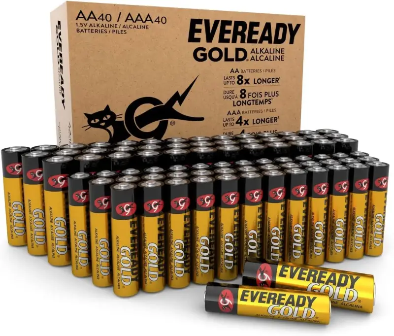 Pack 80 pilas Gold Energizer 40xAA + 40xAAA Pack 80 pilas Gold Energizer 40xAA + 40xAAA