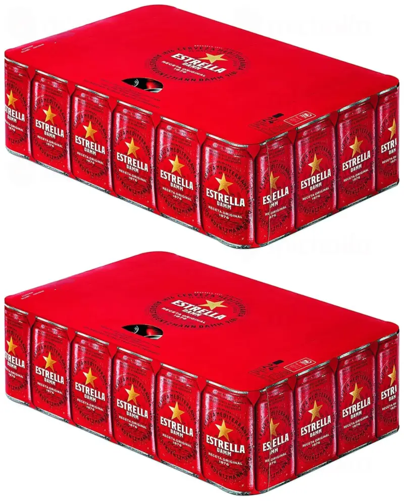 48x 33cl Latas Cerveza Estrella Damm 48x 33cl Latas Cerveza Estrella Damm