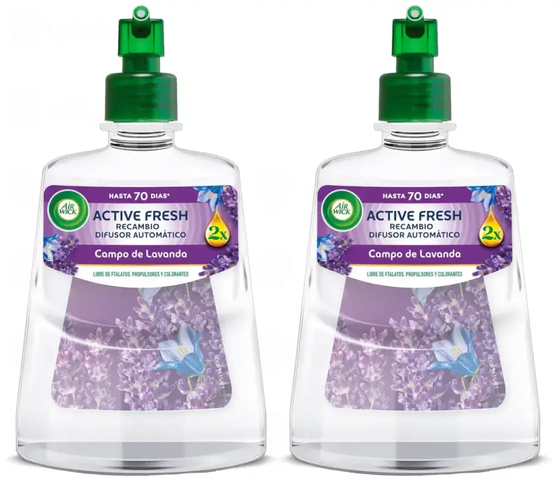 2x228ml Air Wick Active Fresh spray automático lavanda 2x228ml Air Wick Active Fresh spray automático lavanda