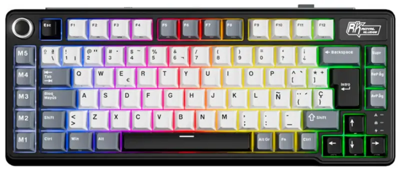Teclado Mecánico RK Royal Kludge R75 con Cable Teclado Mecánico RK Royal Kludge R75 con Cable