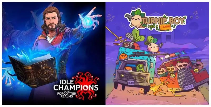 Idle Champions of the Forgotten Realms y Turnip Boy Robs a Bank en Epic Games Idle Champions of the Forgotten Realms y Turnip Boy Robs a Bank en Epic Games