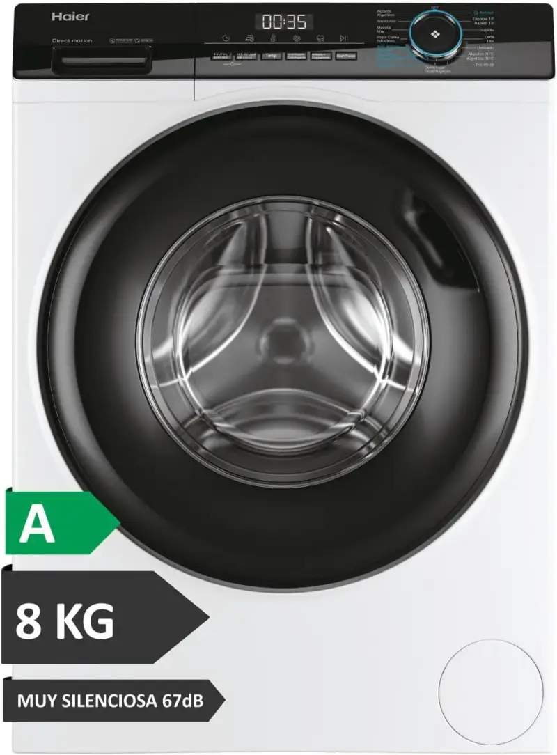 Lavadora carga frontal Haier 8Kg 1400RPM vapor Lavadora carga frontal Haier 8Kg 1400RPM vapor