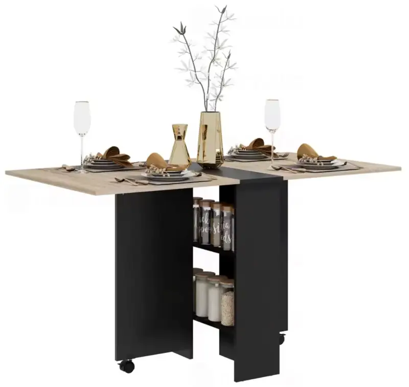 Mesa plegable comedor alas abatibles 75x140x74cm Mesa plegable comedor alas abatibles 75x140x74cm