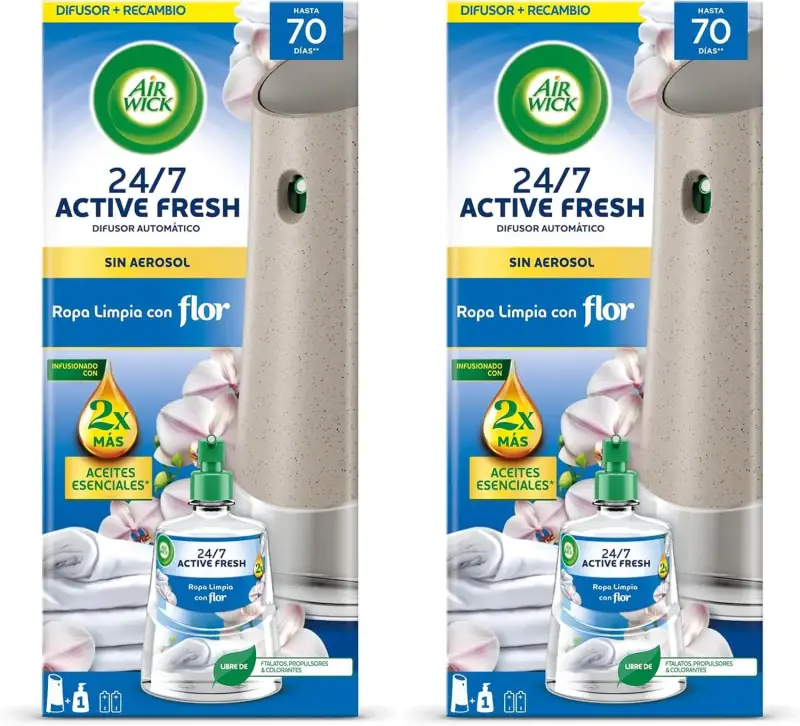Air Wick Active Fresh Spray Automático difusor + recambio Air Wick Active Fresh Spray Automático difusor + recambio