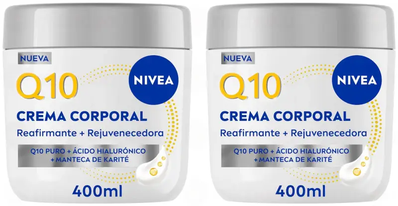 2x400ml NIVEA Q10 Crema Reafirmante + Rejuvenecedora 2x400ml NIVEA Q10 Crema Reafirmante + Rejuvenecedora