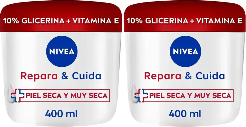2x400ml NIVEA Repara & Cuida Crema hidratante corporal 2x400ml NIVEA Repara & Cuida Crema hidratante corporal