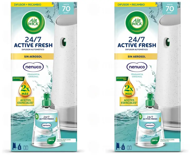 2x Air Wick Active Fresh Spray Automático Nenuco 2x Air Wick Active Fresh Spray Automático Nenuco