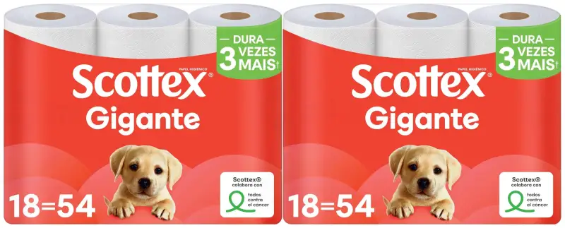36 Rollos Papel Higiénico Scottex Gigante Seco 36 Rollos Papel Higiénico Scottex Gigante Seco