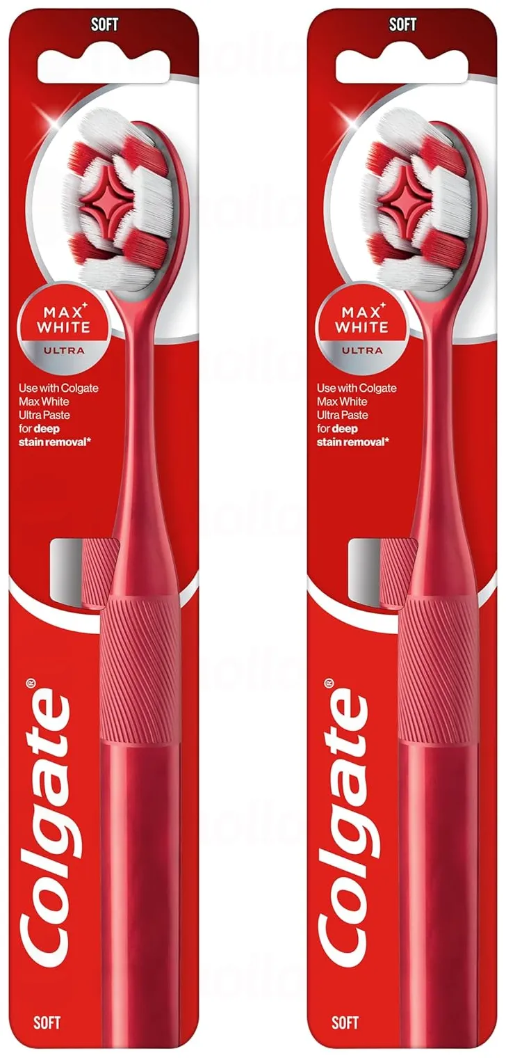 2x Cepillo de dientes Colgate Max White Ultra Carbón 2x Cepillo de dientes Colgate Max White Ultra Carbón