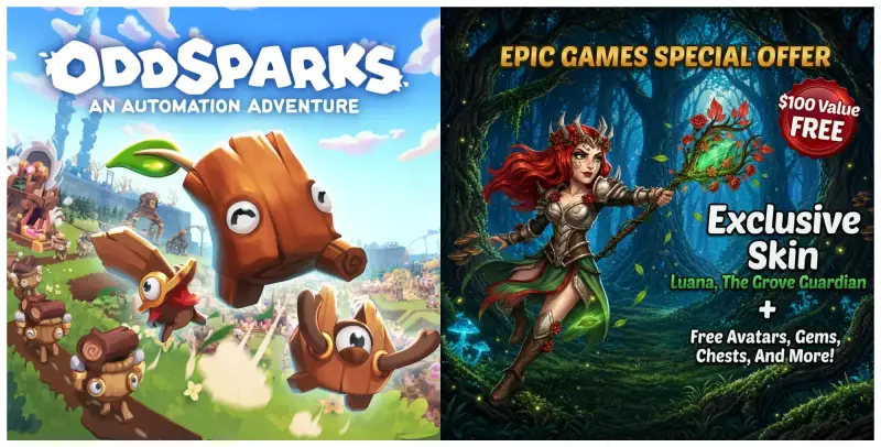 Oddsparks: An Automation Adventure y Pack Premium Firestone Online Idle RPG en Epic Games Oddsparks: An Automation Adventure y Pack Premium Firestone Online Idle RPG en Epic Games