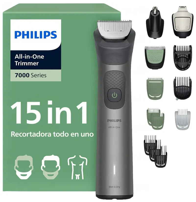 Afeitadora Corporal Philips BeardSense, 15 en 1 Afeitadora Corporal Philips BeardSense, 15 en 1