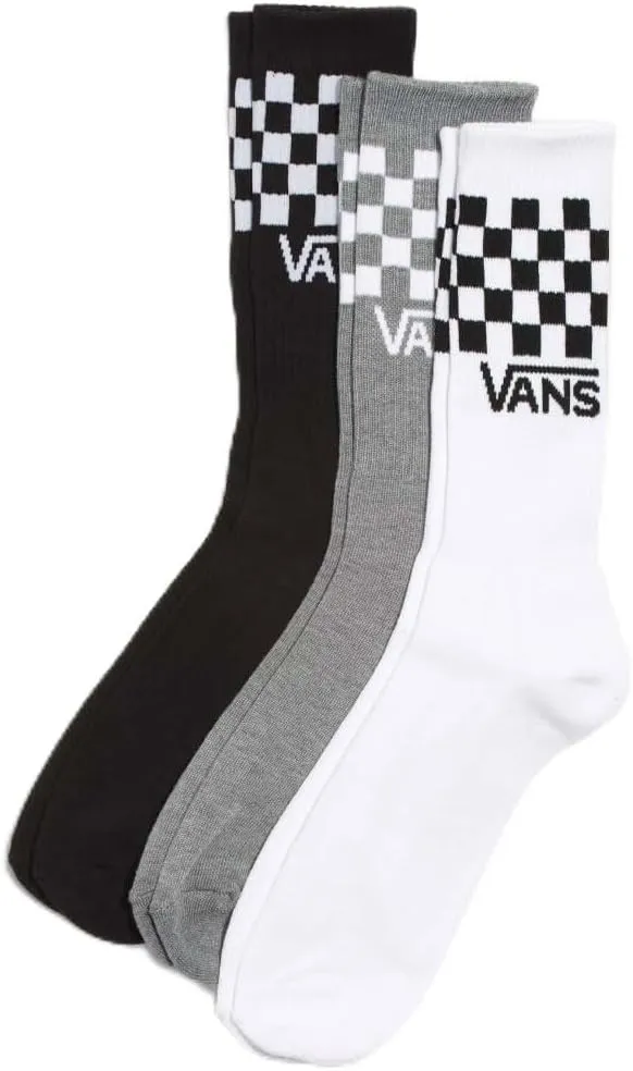Vans Classic Check Crew Calcetines Unisex adulto 3 pares Vans Classic Check Crew Calcetines Unisex adulto 3 pares