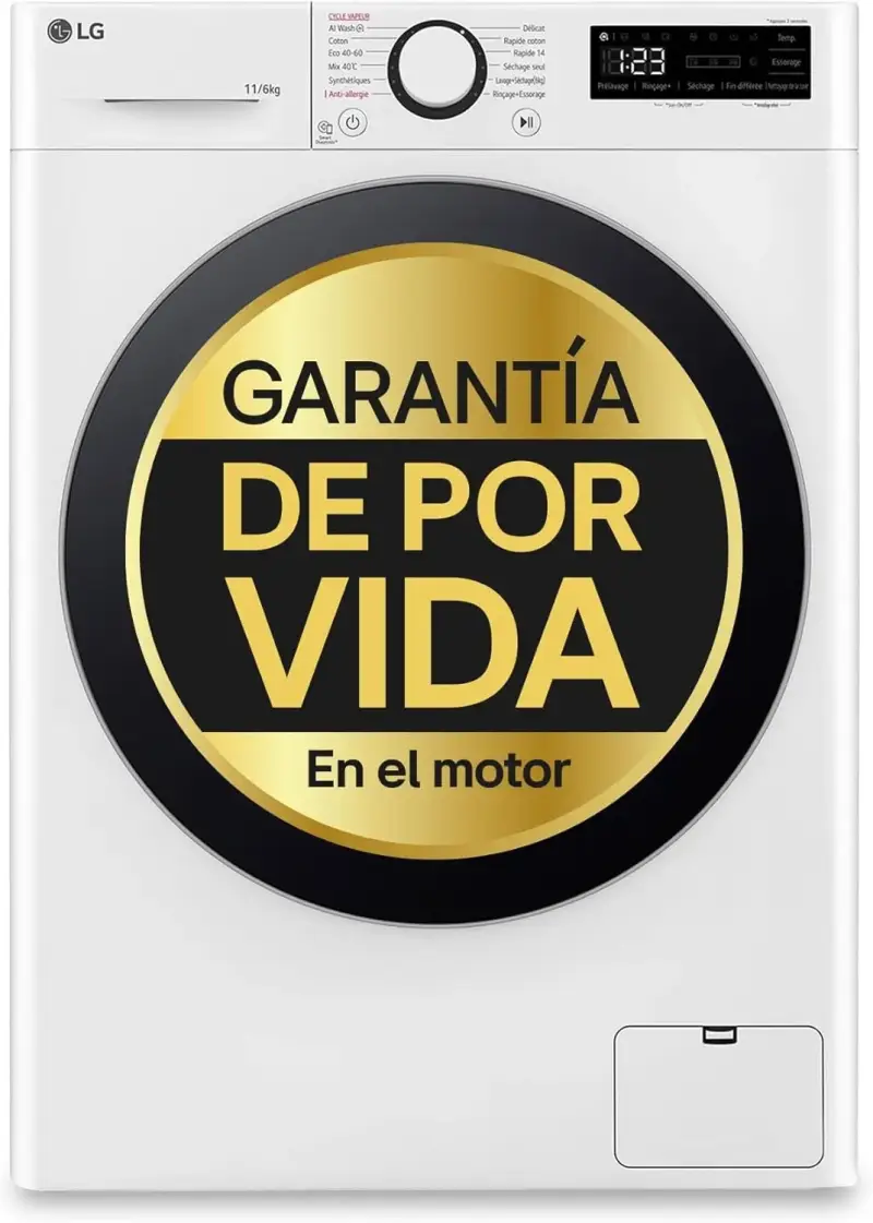 Lavadora secadora inteligente LG 11/6kg 1400RPM Lavadora secadora inteligente LG 11/6kg 1400RPM