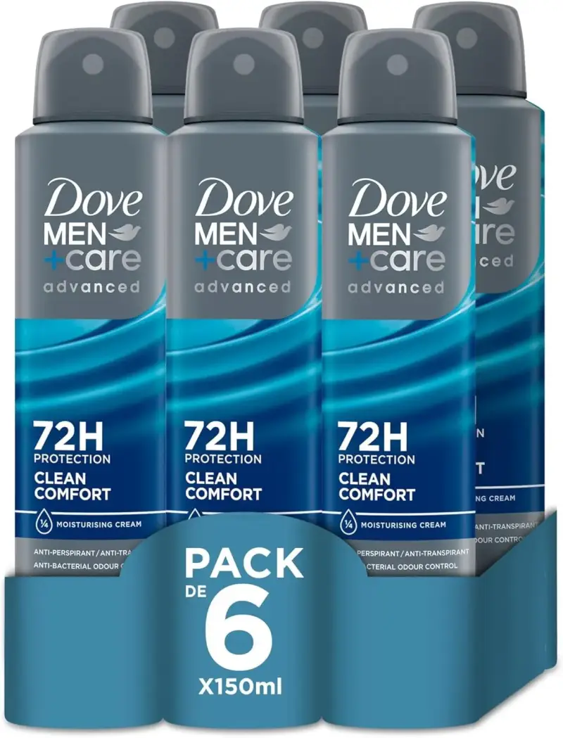 6x 150ml Desodorante Dove Men +Care 6x 150ml Desodorante Dove Men +Care