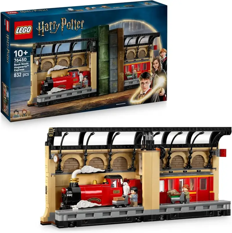 LEGO Harry Potter Rincón Entre Libros: Expreso de Hogwarts Sujetalibros LEGO Harry Potter Rincón Entre Libros: Expreso de Hogwarts Sujetalibros