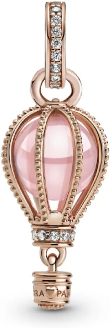 PANDORA Dijes de viajes chapados en oro rosa de 14 quilates PANDORA Dijes de viajes chapados en oro rosa de 14 quilates