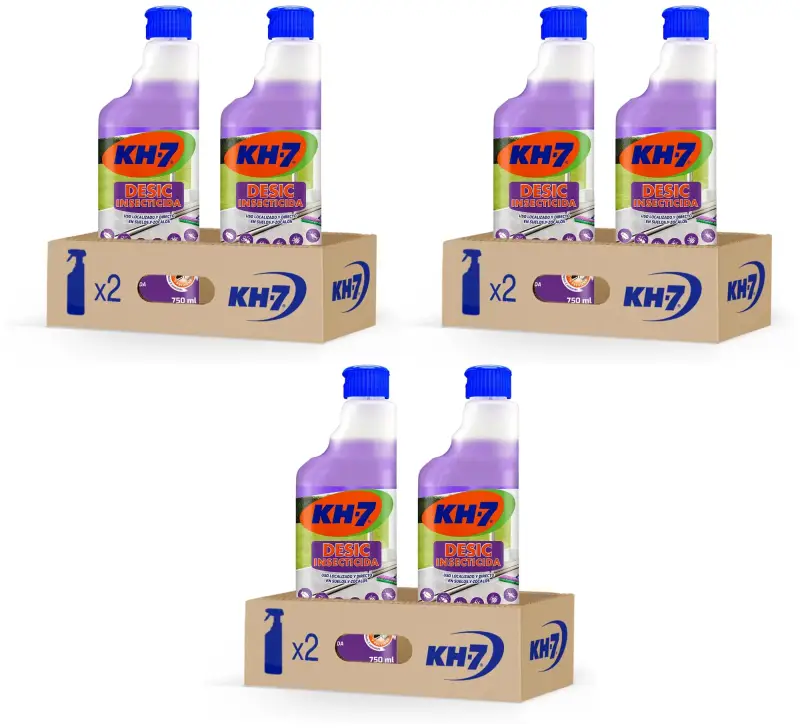 6x750ml Insecticida fregasuelos KH-7 Desic 6x750ml Insecticida fregasuelos KH-7 Desic