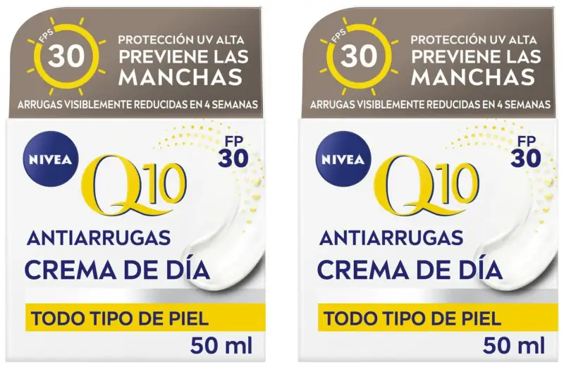 2x NIVEA Q10 Antiarrugas Crema de Día SPF 30 50ml 2x NIVEA Q10 Antiarrugas Crema de Día SPF 30 50ml