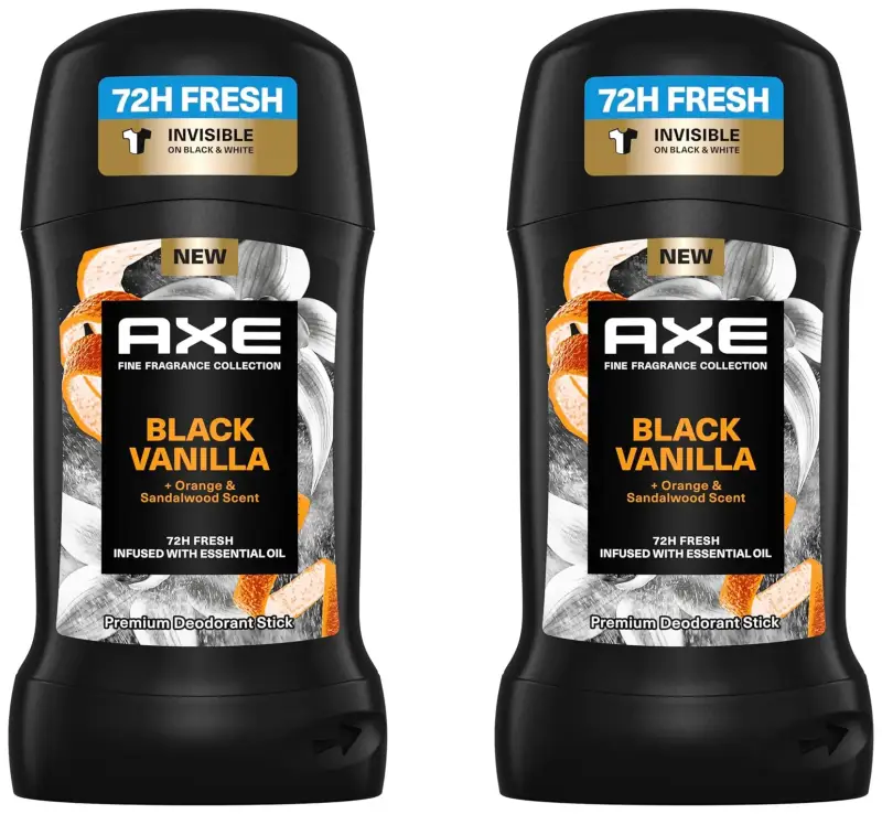 2x50ml de desodorante Axe stick black vanilla 2x50ml de desodorante Axe stick black vanilla