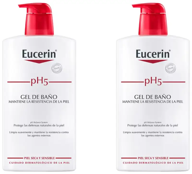2x1L Eucerin pH5 gel de baño 2x1L Eucerin pH5 gel de baño