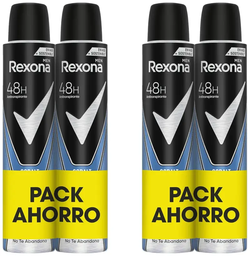 4x 200 ml Rexona Desodorante Aerosol Antitranspirante Cobalt Dry 4x 200 ml Rexona Desodorante Aerosol Antitranspirante Cobalt Dry
