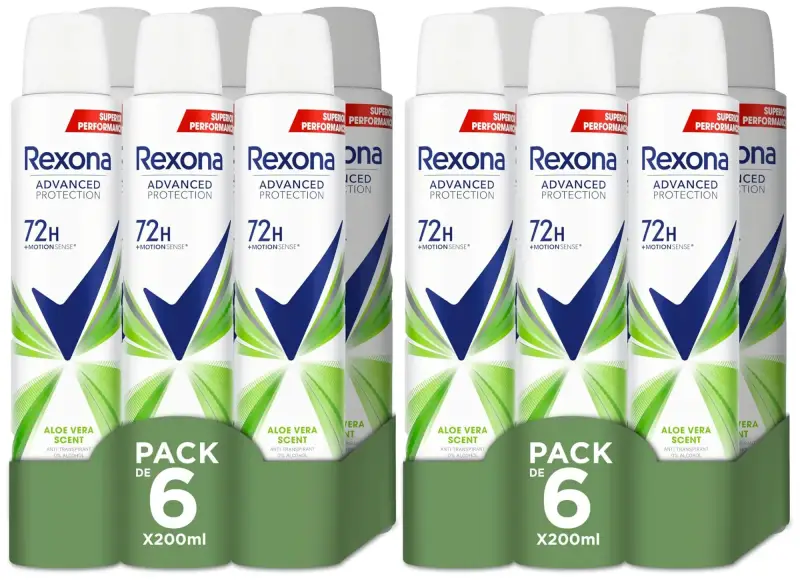 12x 200 Ml Desodorante Rexona Aloe Vera 12x 200 Ml Desodorante Rexona Aloe Vera