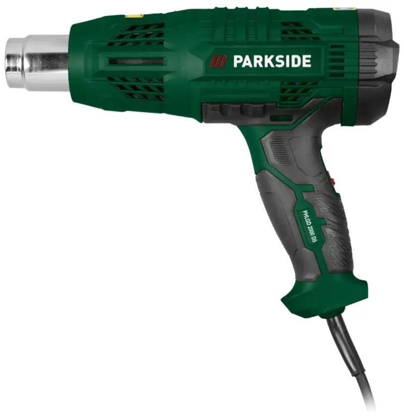 Pistola de aire caliente digital Parkside 2000W Pistola de aire caliente digital Parkside 2000W