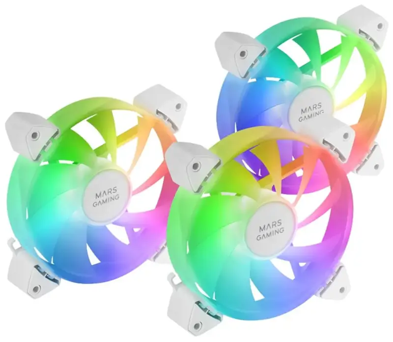 Pack 3 ventiladores Mars Gaming MF-3A 120mm Pack 3 ventiladores Mars Gaming MF-3A 120mm