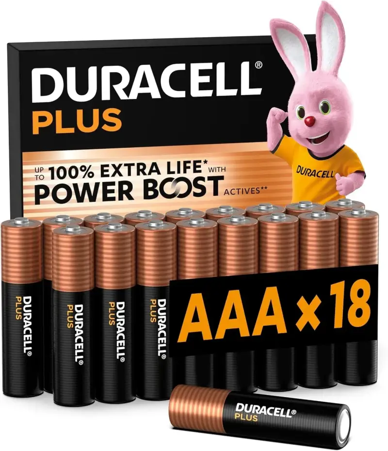 18x pilas AAA DURACELL Plus 1.5V 18x pilas AAA DURACELL Plus 1.5V