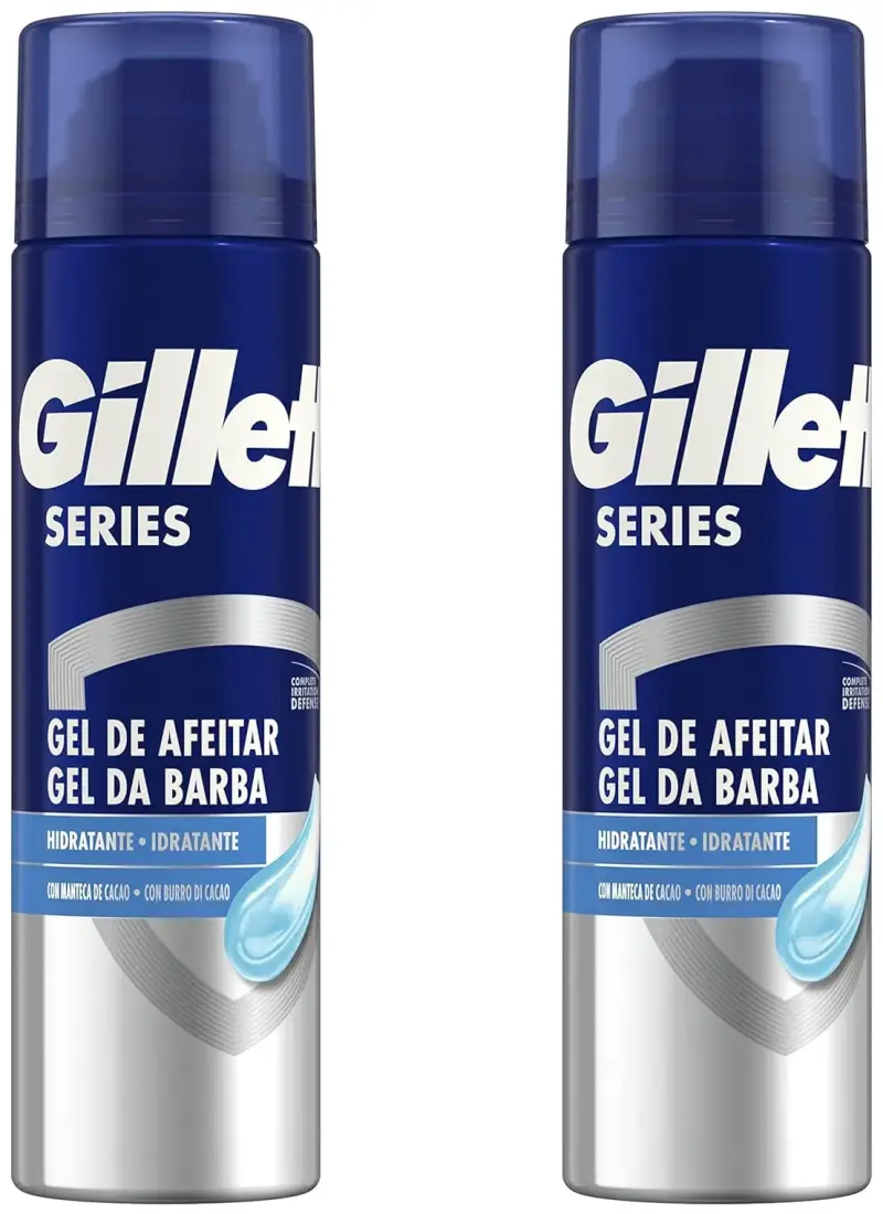2x200ml Gillette espuma de afeitar hidratante con cacao 2x200ml Gillette espuma de afeitar hidratante con cacao