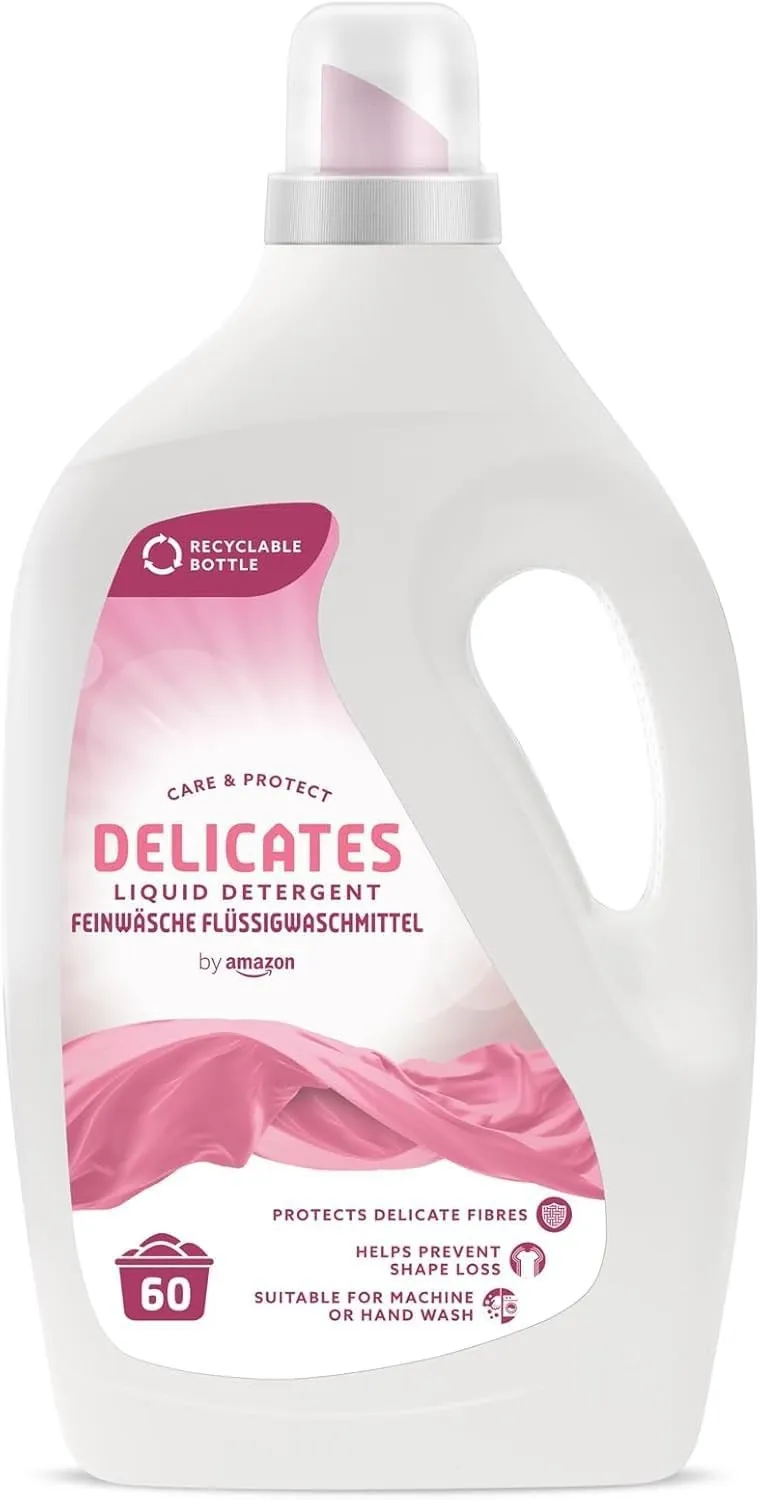 Detergente líquido prendas delicadas 60 lavados by Amazon Detergente líquido prendas delicadas 60 lavados by Amazon
