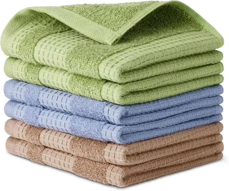 6 paños de cocina Amazon Basics de algodón orgánico 6 paños de cocina Amazon Basics de algodón orgánico
