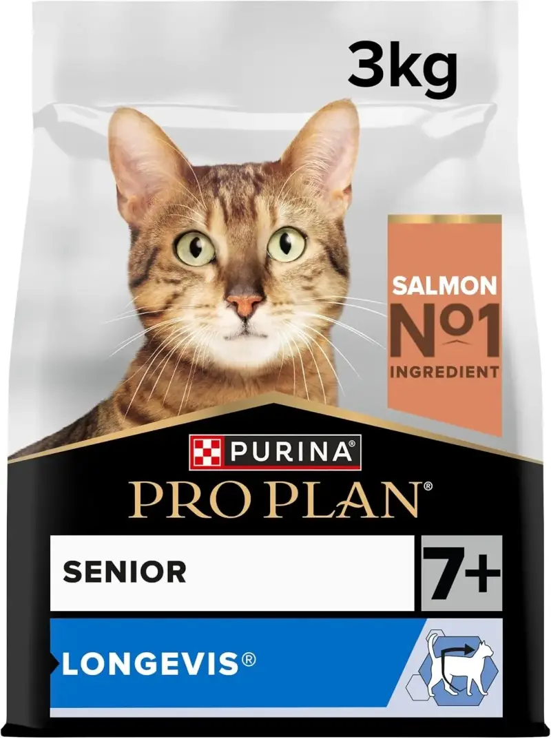 Comida gatos Pro Plan Senior 7+ LONGEVIS salmón 3kg Comida gatos Pro Plan Senior 7+ LONGEVIS salmón 3kg