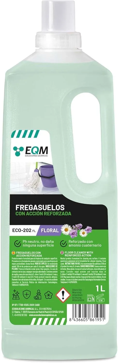 Friegasuelos EQM ECO-202 floral 1L Friegasuelos EQM ECO-202 floral 1L