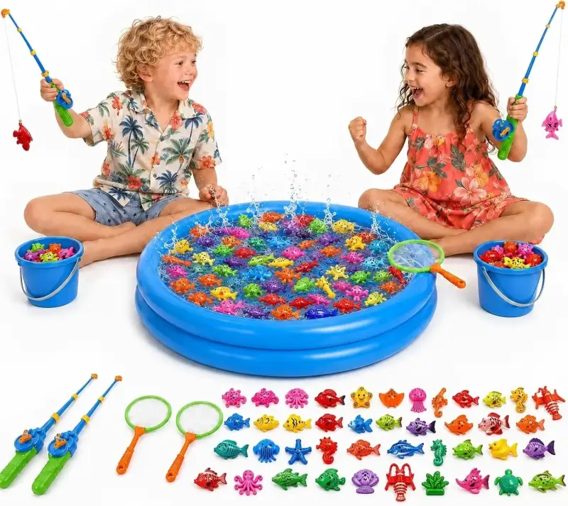 Juego de pesca magnético XXL 59pcs Juego de pesca magnético XXL 59pcs