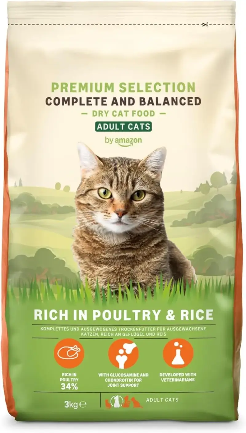 3kg alimento seco gatos pollo y arroz by Amazon 3kg alimento seco gatos pollo y arroz by Amazon