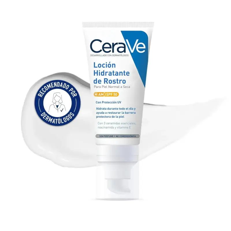 Loción hidratante de rostro CeraVe SPF 50 Loción hidratante de rostro CeraVe SPF 50