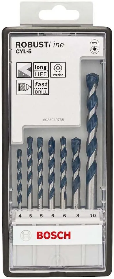 Bosch Professional Set Robust Line con 7 brocas CYL-5 Bosch Professional Set Robust Line con 7 brocas CYL-5