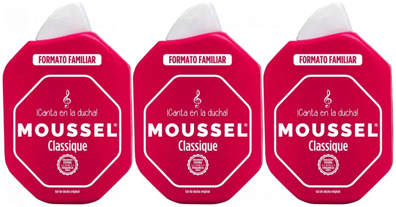 3x900ml gel de ducha Moussel Classique 3x900ml gel de ducha Moussel Classique