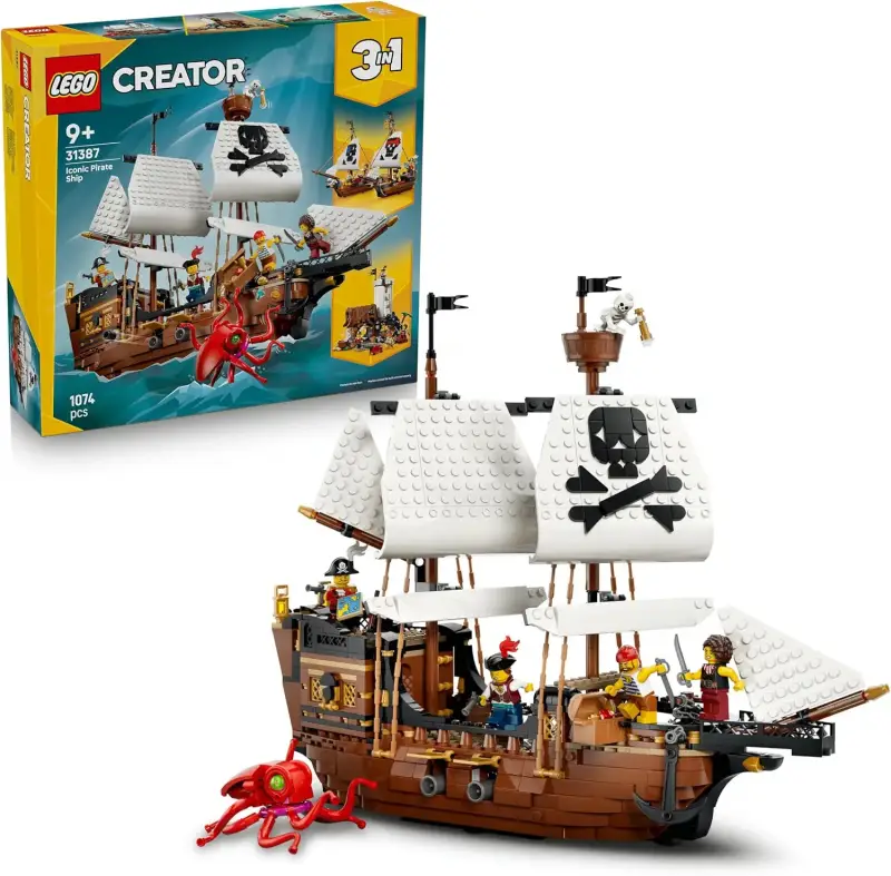 LEGO Creator 3 en 1 Barco Pirata Clásico LEGO Creator 3 en 1 Barco Pirata Clásico