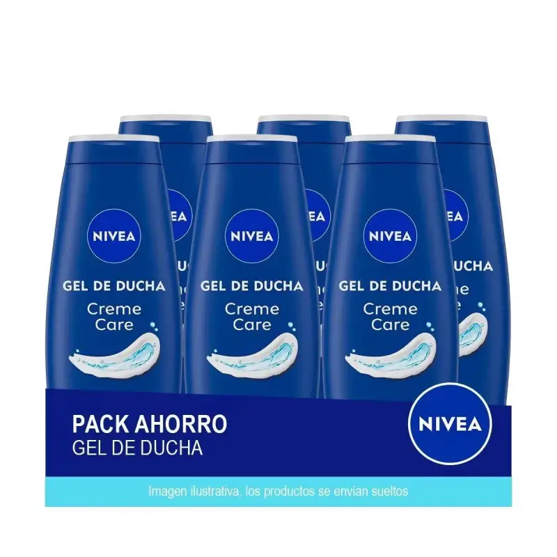 6x650ml NIVEA Creme Care Gel de Ducha 6x650ml NIVEA Creme Care Gel de Ducha