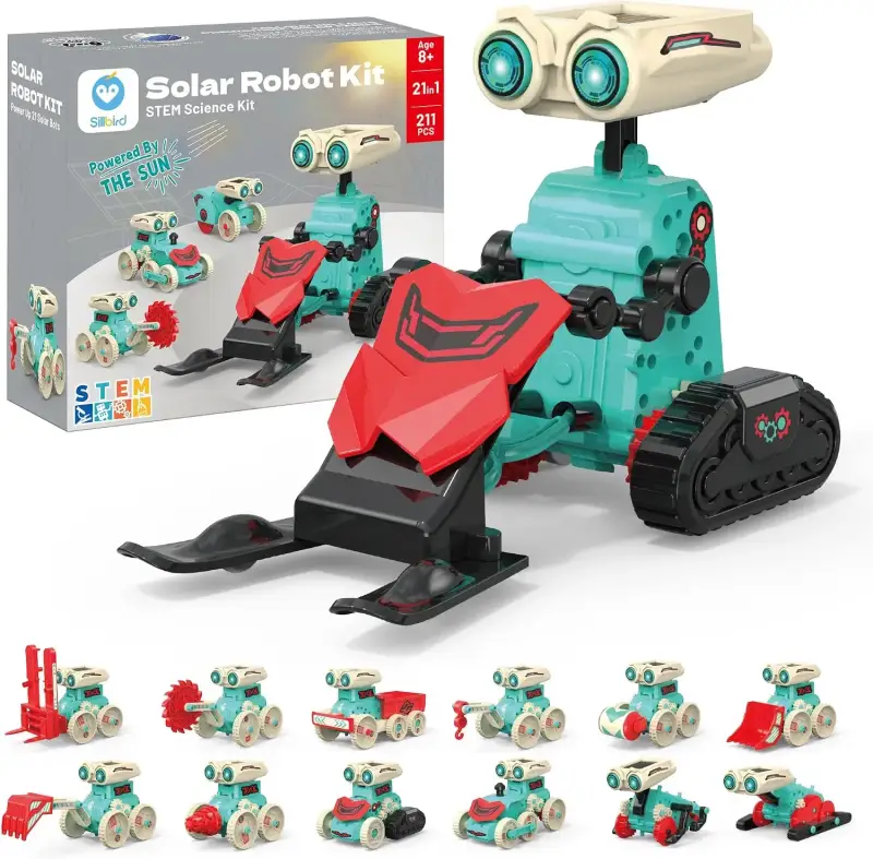 Set Sillbird 21 en 1 Robot Solar 211pcs Set Sillbird 21 en 1 Robot Solar 211pcs