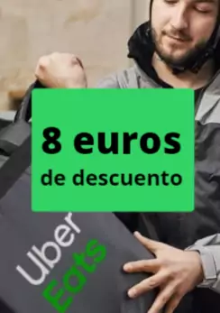 8€ de descuento Uber Eats 8€ de descuento Uber Eats