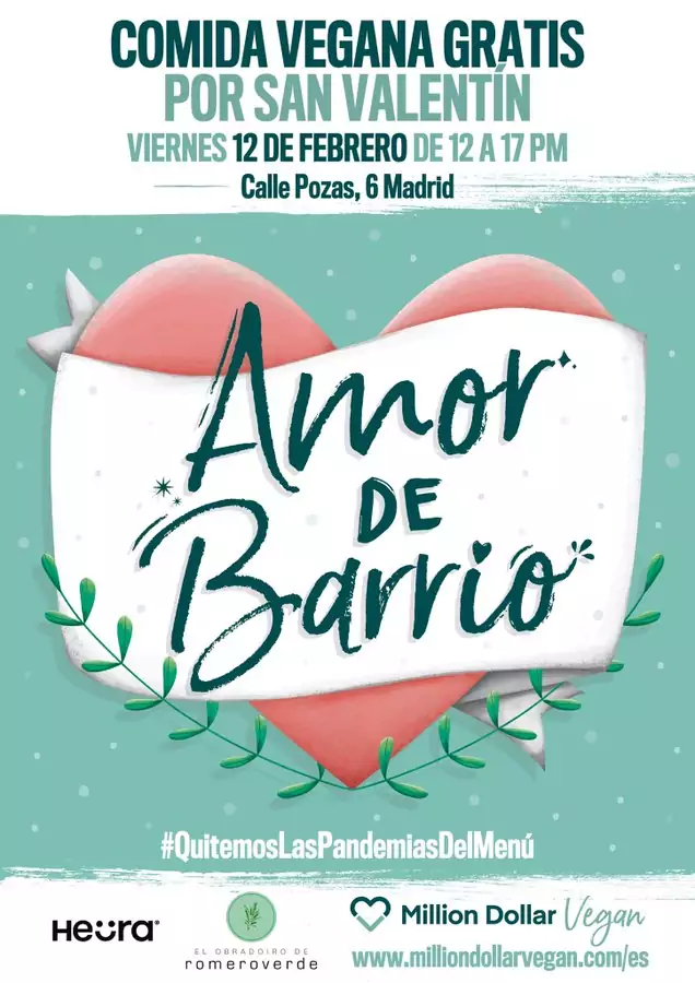 Comida vegana GRATIS 12 febrero por San Valentín Comida vegana GRATIS 12 febrero por San Valentín