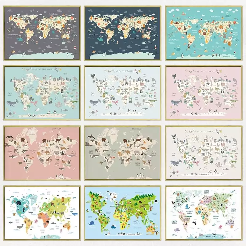 Póster mapa mundi Póster mapa mundi
