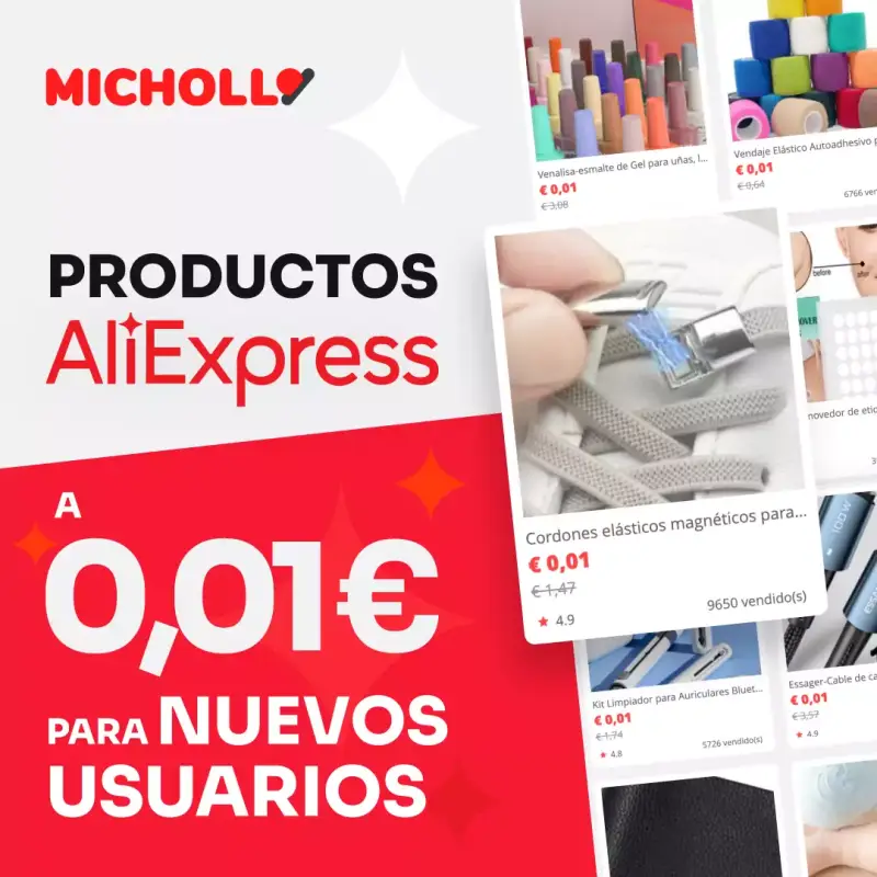 Productos por 1 céntimo en Aliexpress (Nuevos usuarios) Productos por 1 céntimo en Aliexpress (Nuevos usuarios)