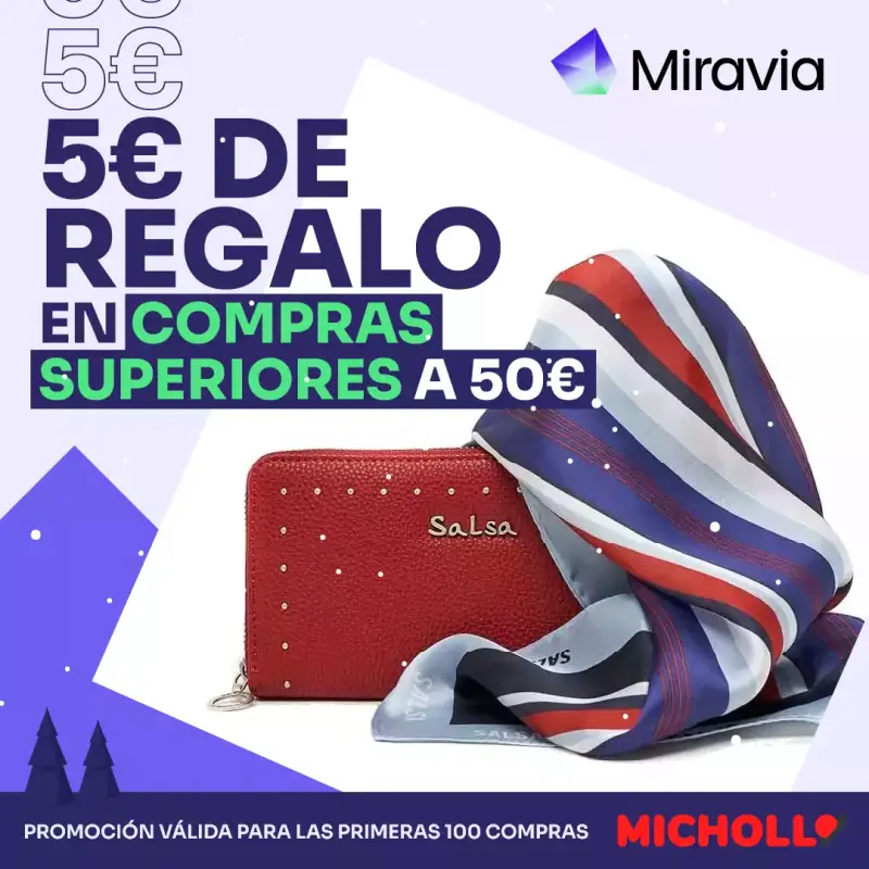 5€ de regalo comprando en Miravia 5€ de regalo comprando en Miravia