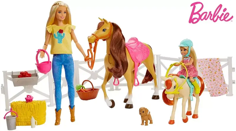 Muñeca Barbie con caballos Muñeca Barbie con caballos